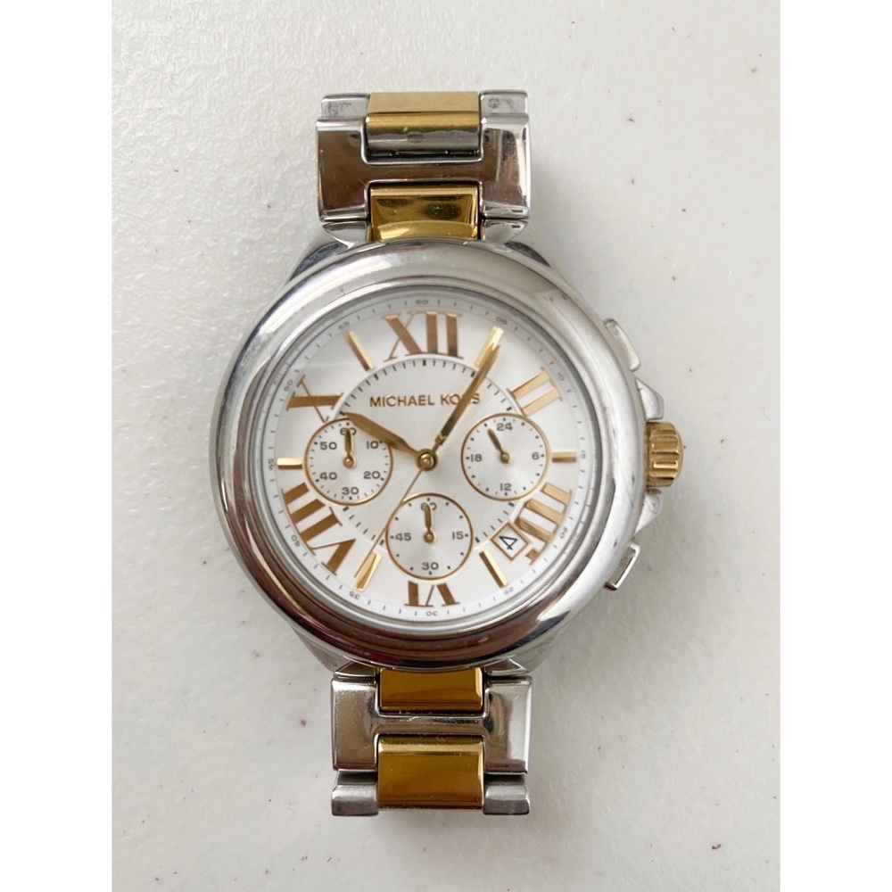 Michael Kors White/Gold/Silver Watch